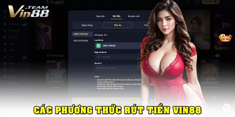 Các Phương Thức Rút Tiền Vin88 Hỗ Trợ Các Phương Thức Rút Tiền Vin88 Hỗ Trợ